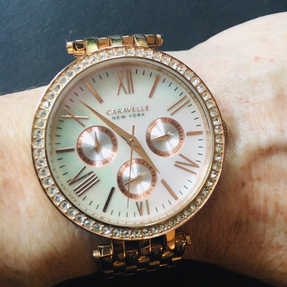 Caravelle Ladies Watch Rose Gold
